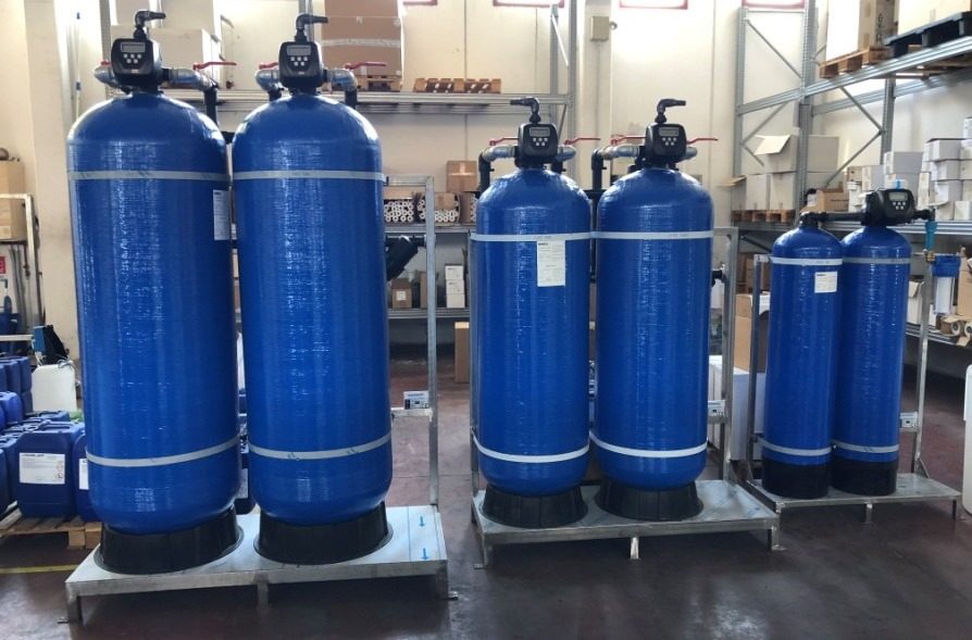 Medium water softener installation